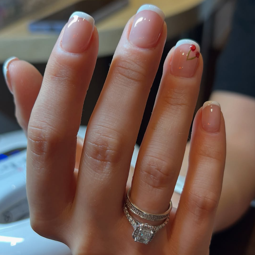Showing Pink Nail art