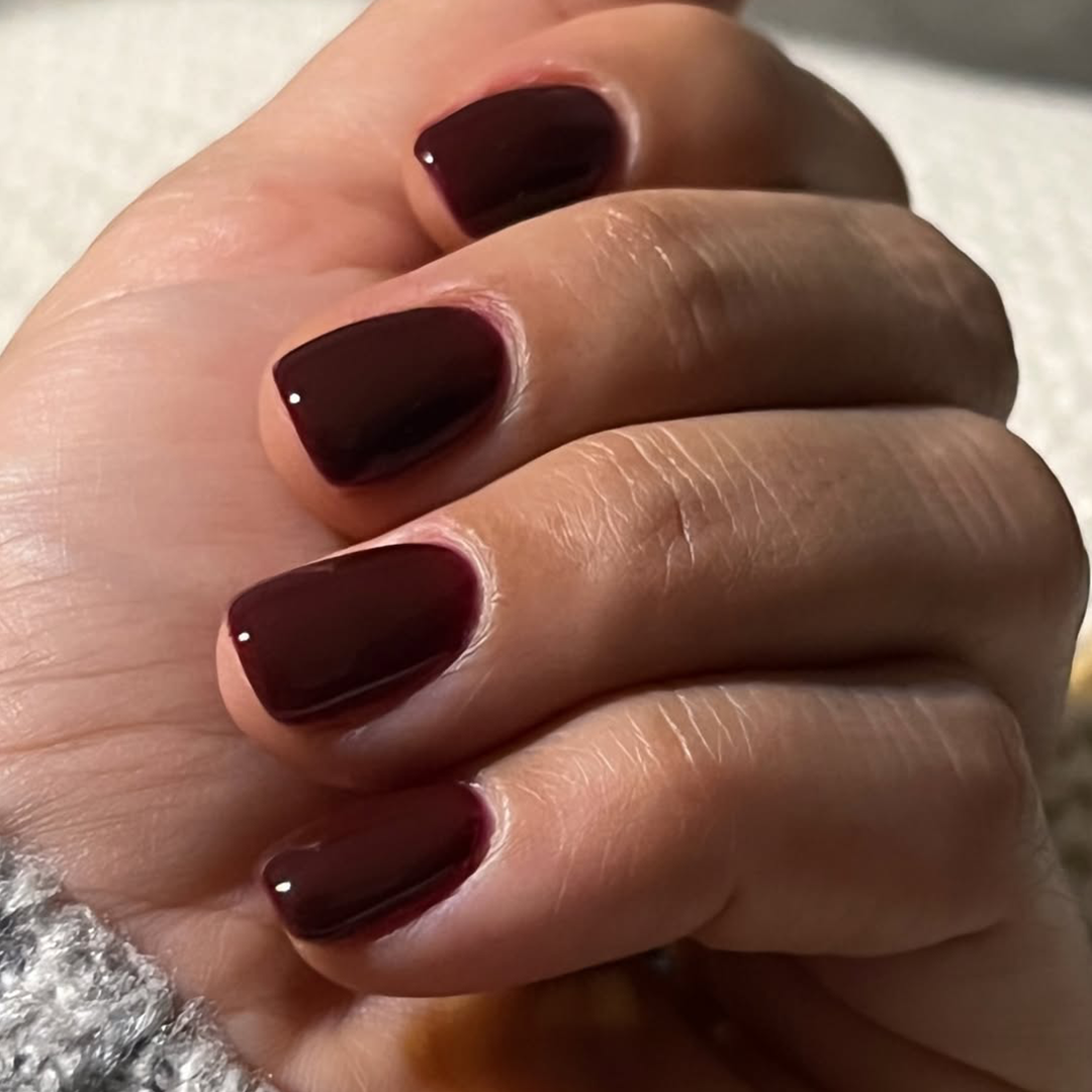 Dark Brown Nails